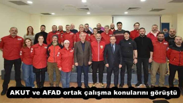 AKUT ve AFAD ortak çalışma konularını görüştü