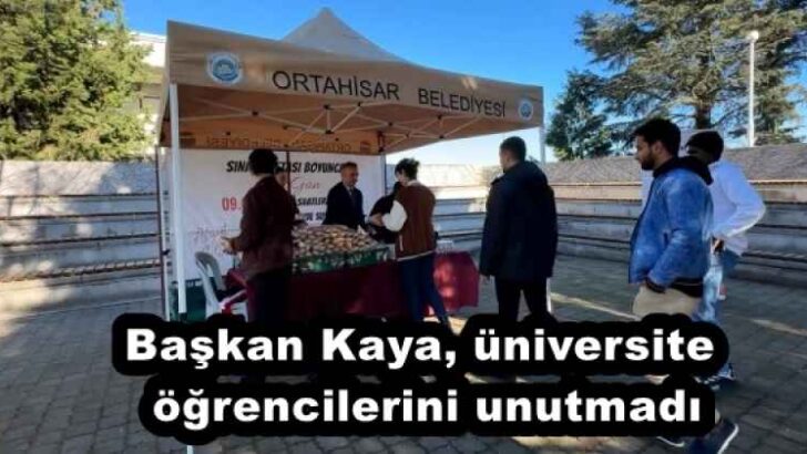 Başkan Kaya, üniversite öğrencilerini unutmadı