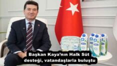 Başkan Kaya’nın Halk Süt desteği, vatandaşlarla buluştu