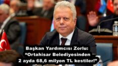 Başkan Yardımcısı Zorlu: “Ortahisar Belediyesinden 2 ayda 68,6 milyon TL kestiler!”