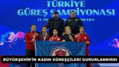BÜYÜKŞEHİR’İN KADIN GÜREŞÇİLERİ GURURLANDIRDI