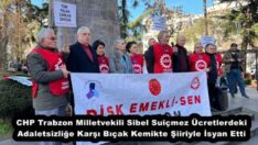 CHP Trabzon Milletvekili Sibel Suiçmez Ücretlerdeki Adaletsizliğe Karşı Bıçak Kemikte Şiiriyle İsyan Etti