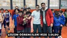 ÇÖZÜM ÖĞRENCİLERİ RİZE 3.OLDU