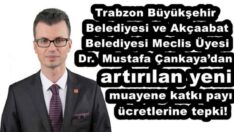 Meclis Üyesi Dr Mustafa Çankaya’dan artırılan yeni muayene katkı payı ücretlerine tepki!