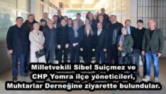 Milletvekili Sibel Suiçmez VE CHP Yomra ilçe yöneticileri, Yomra Muhtarlar Derneğine ziyarette bulundular.