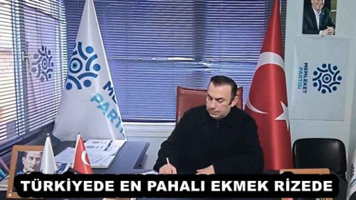 TÜRKİYEDE EN PAHALI EKMEK RİZEDE