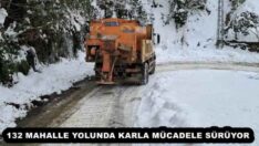 132 MAHALLE YOLUNDA KARLA MÜCADELE SÜRÜYOR