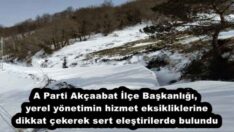 A Parti Akçaabat İlçe Başkanlığı, yerel yönetimin hizmet eksikliklerine dikkat çekerek sert eleştirilerde bulundu