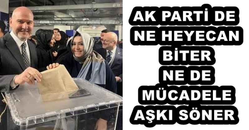 AK PARTİ DE NE HEYECAN BİTER NE DE MÜCADELE AŞKI SÖNER 