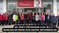 AK PARTİ ORTAHİSAR İLÇE BAŞKANLIĞI’NDAN KAN BAĞIŞI SEFERBERLİĞİ