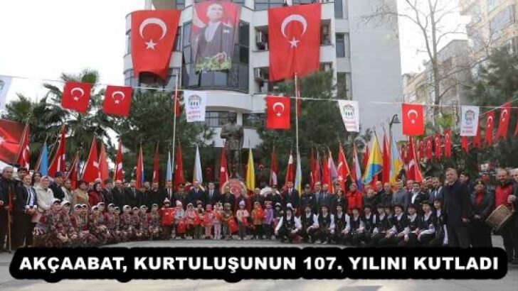 AKÇAABAT, KURTULUŞUNUN 107. YILINI KUTLADI