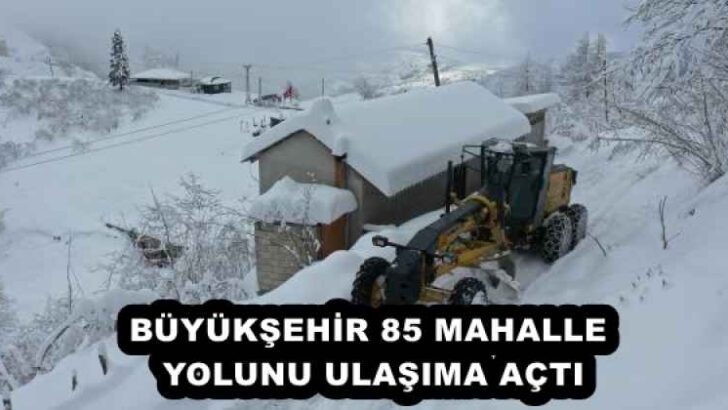 BÜYÜKŞEHİR 85 MAHALLE YOLUNU ULAŞIMA AÇTI