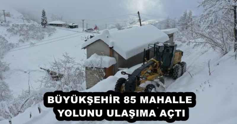 BÜYÜKŞEHİR 85 MAHALLE YOLUNU ULAŞIMA AÇTI