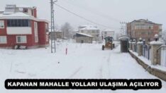 KAPANAN MAHALLE YOLLARI ULAŞIMA AÇILIYOR