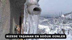 RİZEDE YAŞANAN EN SOĞUK GÜNLER