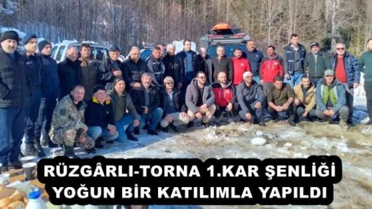 RÜZGÂRLI-TORNA 1.KAR ŞENLİĞİ YOĞUN BİR KATILIMLA YAPILDI