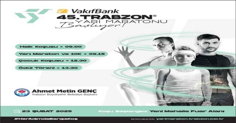 TRABZON YARI MARATONU'NA REKOR BAŞVURU