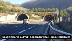 ULAŞTIRMA VE ALTYAPI BAKANLIĞI’NDAN : BİLGİLENDİRME❗