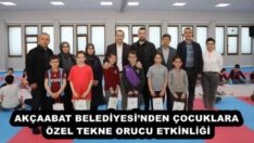 AKÇAABAT BELEDİYESİ’NDEN ÇOCUKLARA ÖZEL TEKNE ORUCU ETKİNLİĞİ
