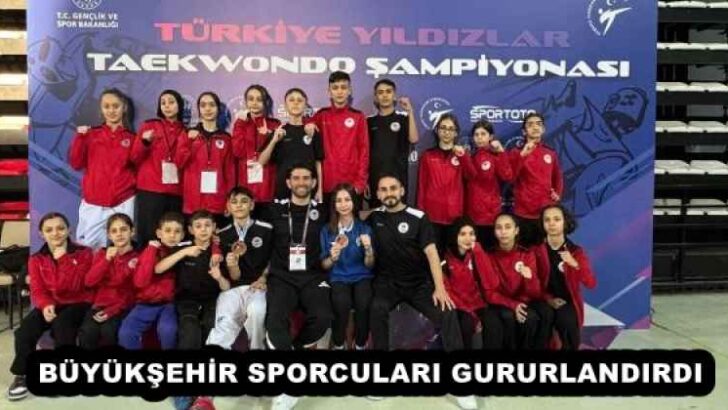 BÜYÜKŞEHİR SPORCULARI GURURLANDIRDI