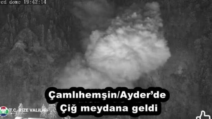 Çamlıhemşin/Ayder’de Çiğ meydana geldi