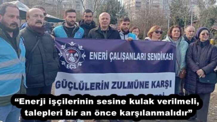 “Enerji işçilerinin sesine kulak verilmeli, talepleri bir an önce karşılanmalıdır”