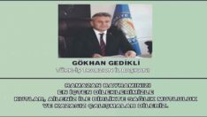 GÖKHAN GEDİKLİ RAMAZAN BAYRAMI MESAJI