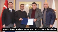 RTSO ÜYELERİNE 2025 YILI BOYUNCA İNDİRİM