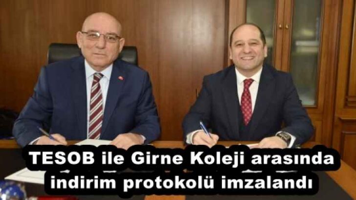 TESOB ile Girne Koleji arasında indirim protokolü imzalandı