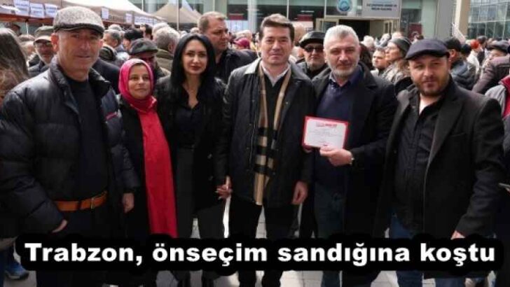 Trabzon, önseçim sandığına koştu