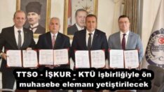 TTSO – İŞKUR – KTÜ işbirliğiyle ön muhasebe elemanı yetiştirilecek