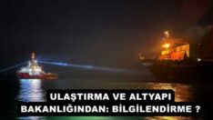 ULAŞTIRMA VE ALTYAPI BAKANLIĞINDAN: BİLGİLENDİRME ❗