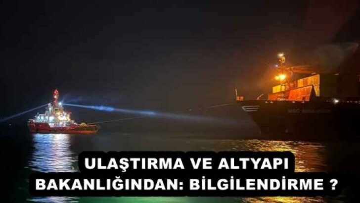 ULAŞTIRMA VE ALTYAPI BAKANLIĞINDAN: BİLGİLENDİRME ❗