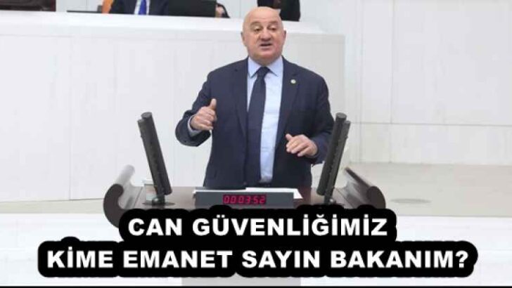 CAN GÜVENLİĞİMİZ KİME EMANET SAYIN BAKANIM?