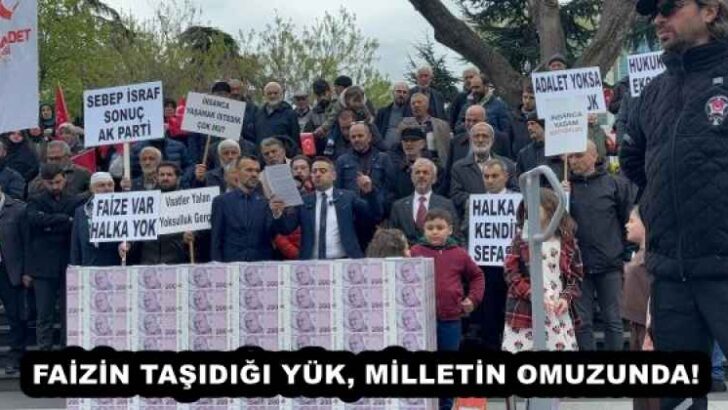 FAİZİN TAŞIDIĞI YÜK, MİLLETİN OMUZUNDA!