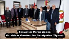 Tonyalılar Derneğinden Ortahisar Gazeteciler Cemiyetine Ziyaret.