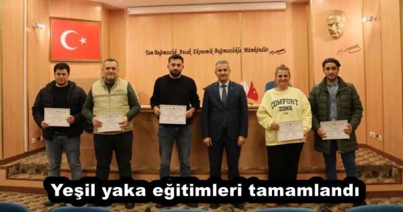 Yeşil yaka eğitimleri tamamlandı