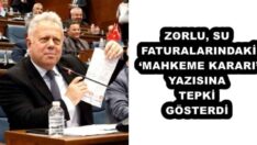 ZORLU, SU FATURALARINDAKİ ‘MAHKEME KARARI’ YAZISINA TEPKİ GÖSTERDİ