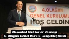 Akçaabat Muhtarlar Derneği 4. Olağan Genel Kurulu Gerçekleştirildi