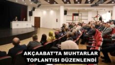 AKÇAABAT’TA MUHTARLAR TOPLANTISI DÜZENLENDİ