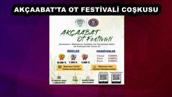AKÇAABAT’TA OT FESTİVALİ COŞKUSU