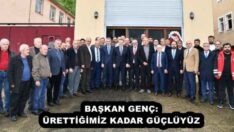 BAŞKAN GENÇ: ÜRETTİĞİMİZ KADAR GÜÇLÜYÜZ