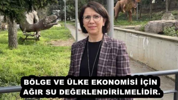 BÖLGE VE ÜLKE EKONOMİSİ İÇİN AĞIR SU DEĞERLENDİRİLMELİDİR.