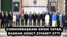 CUMHURBAŞKANI ERSİN TATAR, BAŞKAN GENÇ’İ ZİYARET ETTİ