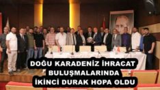 DOĞU KARADENİZ İHRACAT BULUŞMALARINDA  İKİNCİ DURAK HOPA OLDU