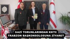 GAZİ TORUNLARINDAN KKTC TRABZON BAŞKONSOLOSUNA ZİYARET