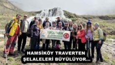 HAMSİKÖY TRAVERTEN ŞELALELERİ BÜYÜLÜYOR…