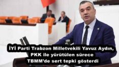İYİ Parti Trabzon Milletvekili Yavuz Aydın, PKK ile yürütülen sürece TBMM’de sert tepki gösterdi