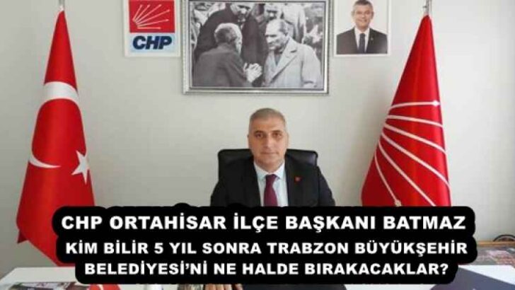 KİM BİLİR 5 YIL SONRA TRABZON BÜYÜKŞEHİR BELEDİYESİ’Nİ NE HALDE BIRAKACAKLAR?