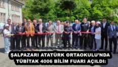 ŞALPAZARI ATATÜRK ORTAOKULU’NDA TÜBİTAK 4006 BİLİM FUARI AÇILDI: